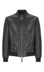 black-leather-jacket-crewneck-zip-fastening