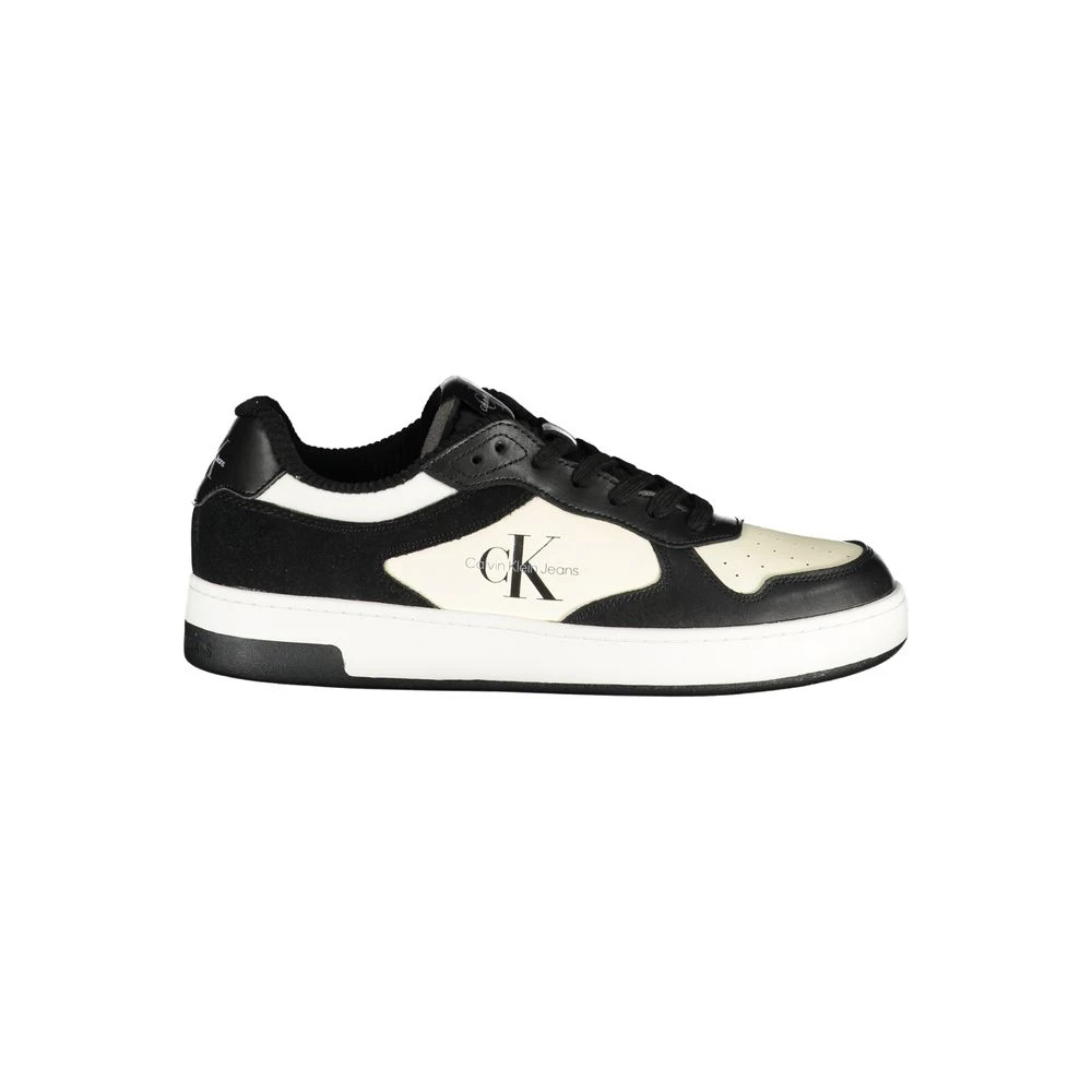 Calvin Klein Men's Black Sneakers With Contrasting Details