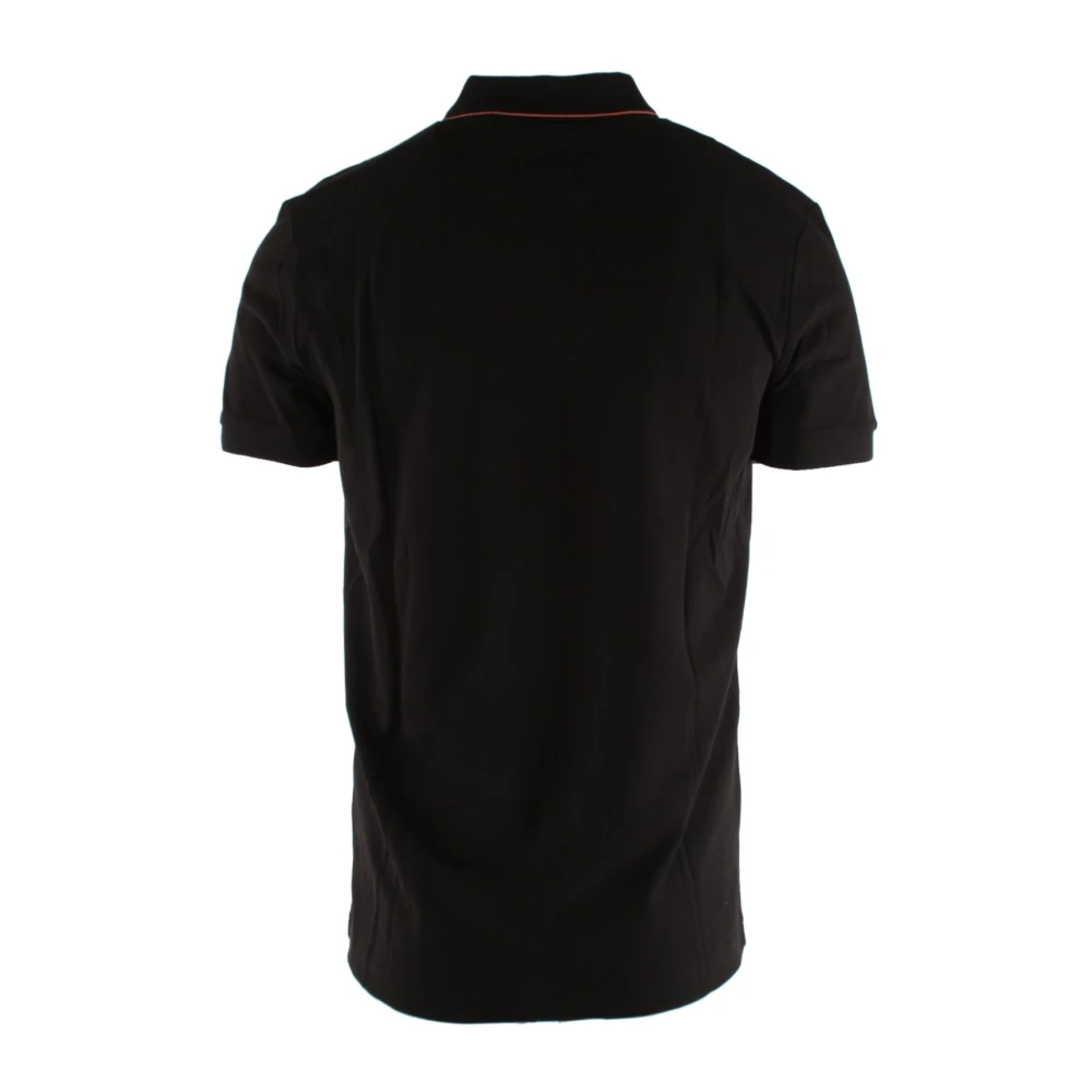 Hugo Boss Slim Fit Zwarte Katoenen Polo Shirt Black Heren