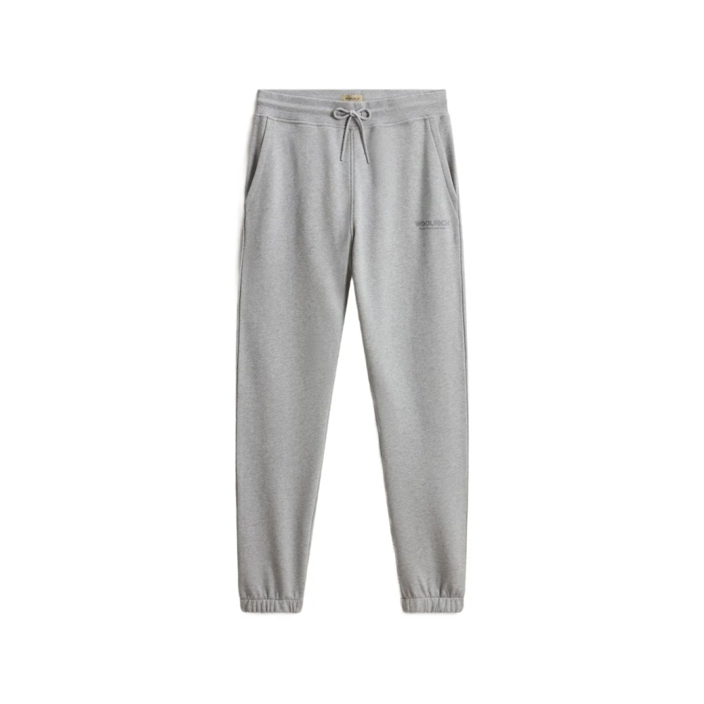 Woolrich Men's Gray Drawstring Elasticated Track Trousers - Sweatpants - Xl - Trousers