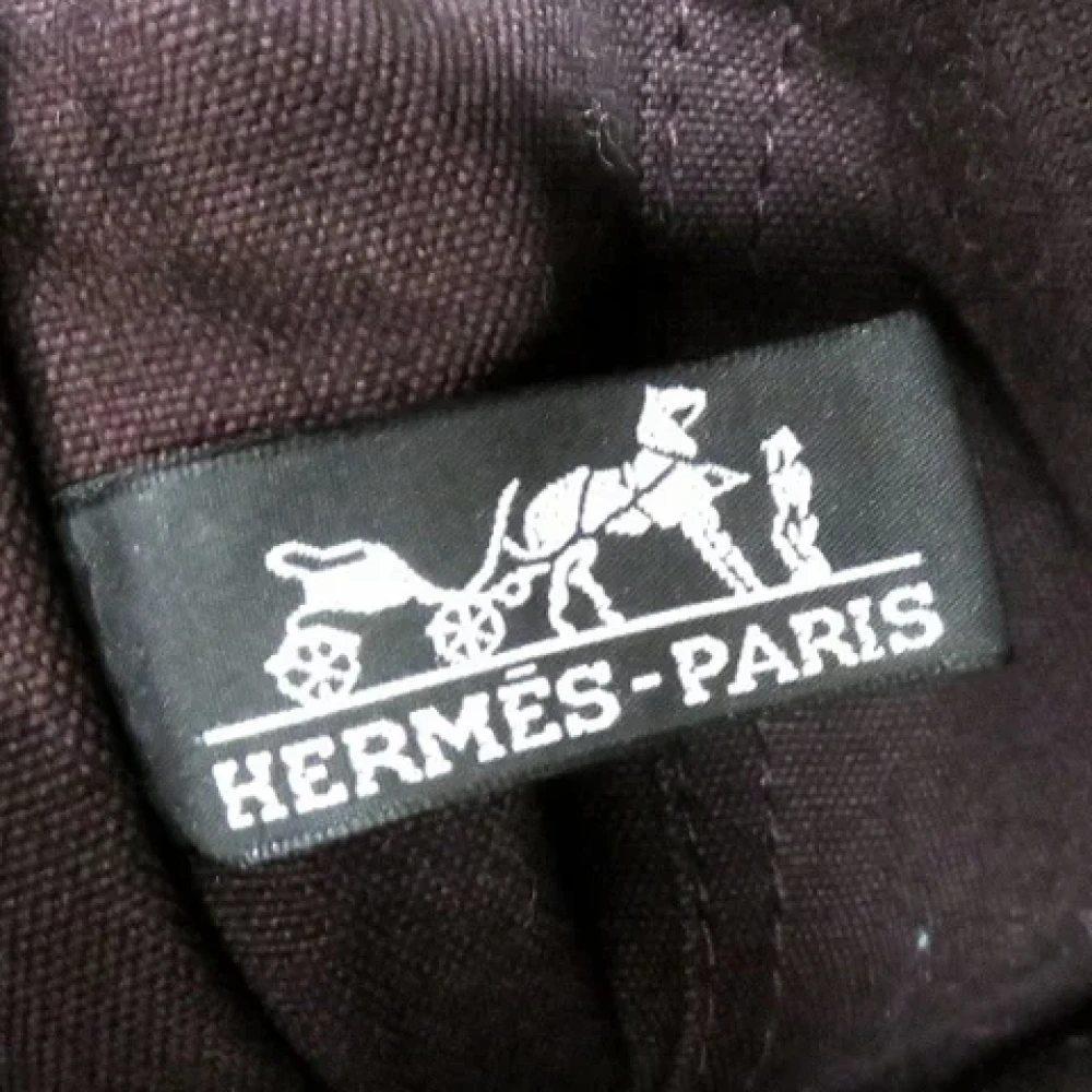 Hermès Vintage Pre-owned Canvas handbags Red Dames