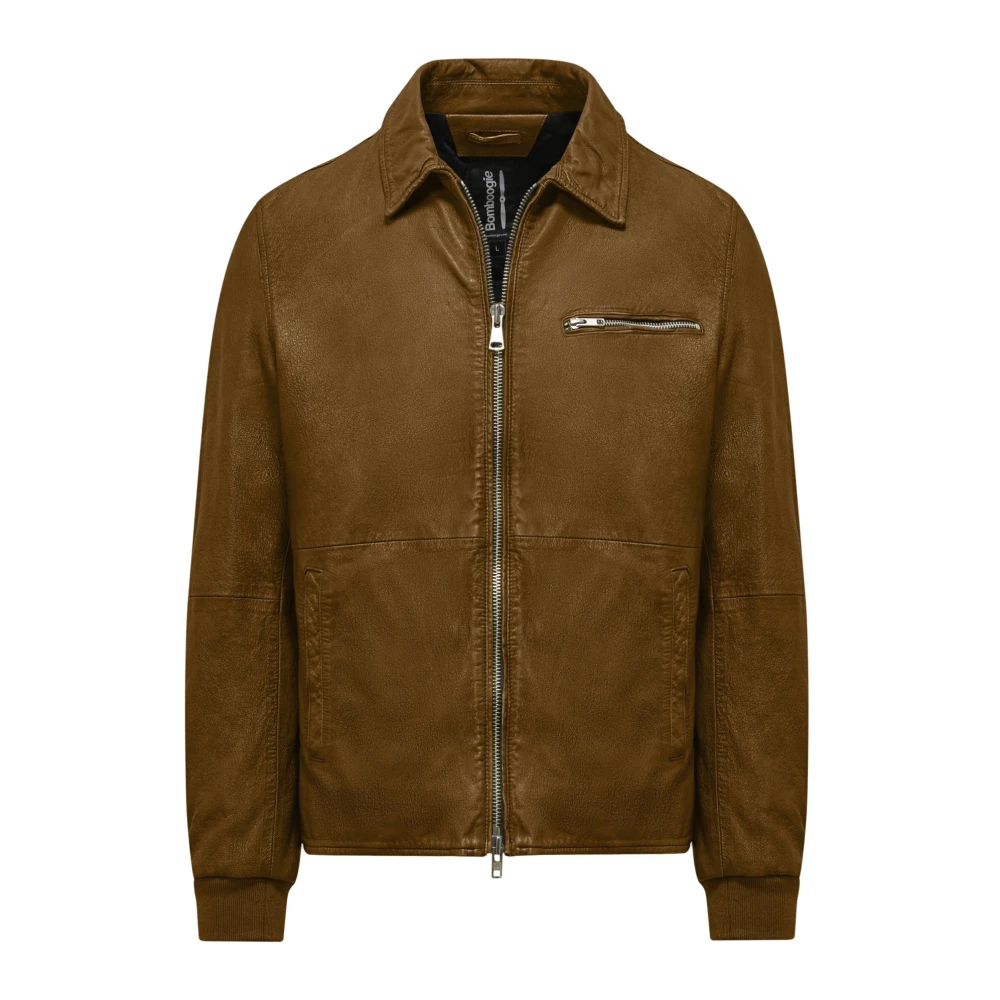 BomBoogie Schapenvacht Kraagjas Brown Heren