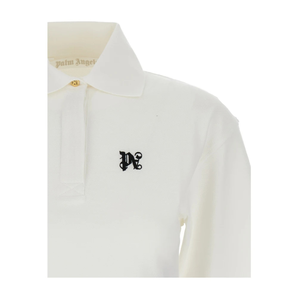 Palm Angels Polo Shirts White Dames