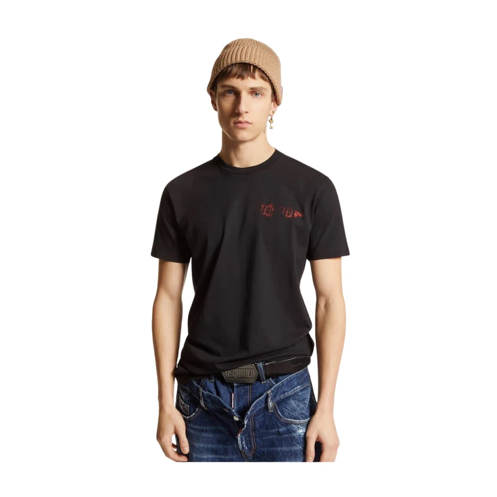 Dsquared2 Korte Mouw T-shirt Black Heren