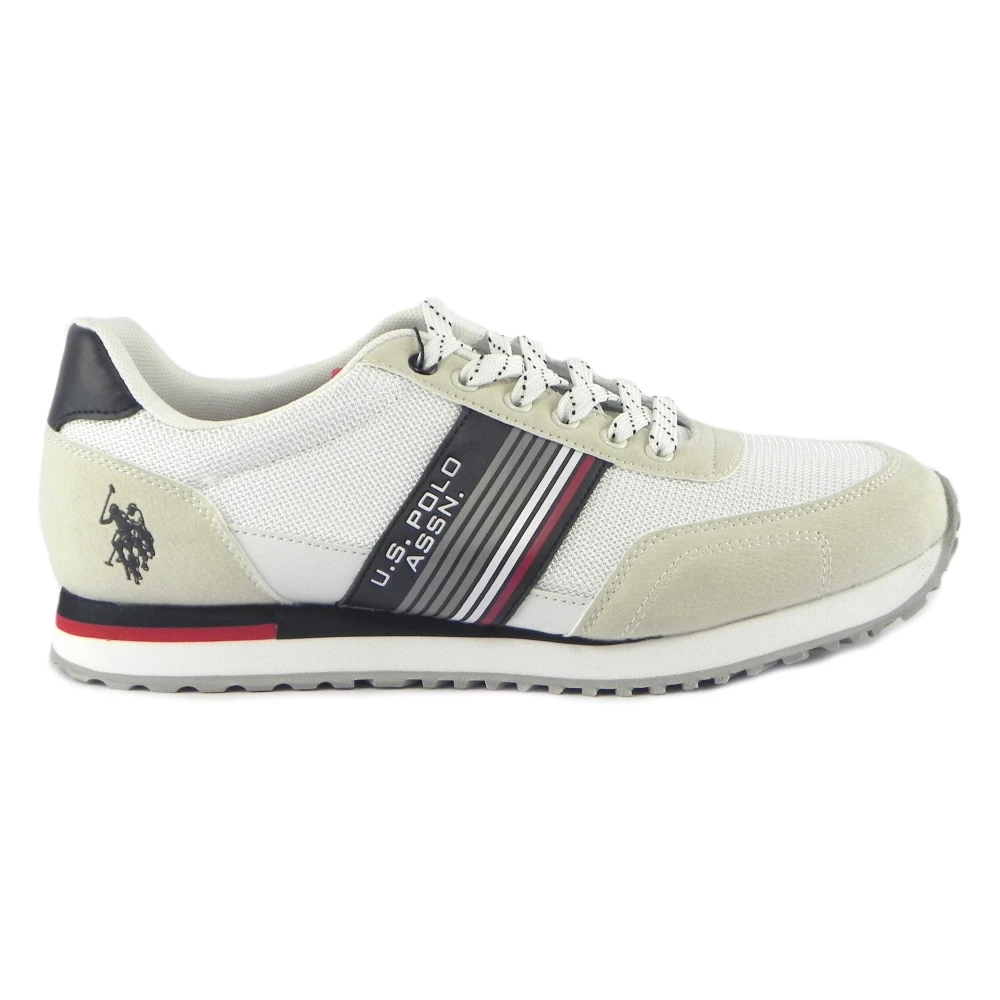 U.s. Polo Assn. Witte Sneakers Klassieke Stijl Heren Schoenen Veelkleurig Multicolor