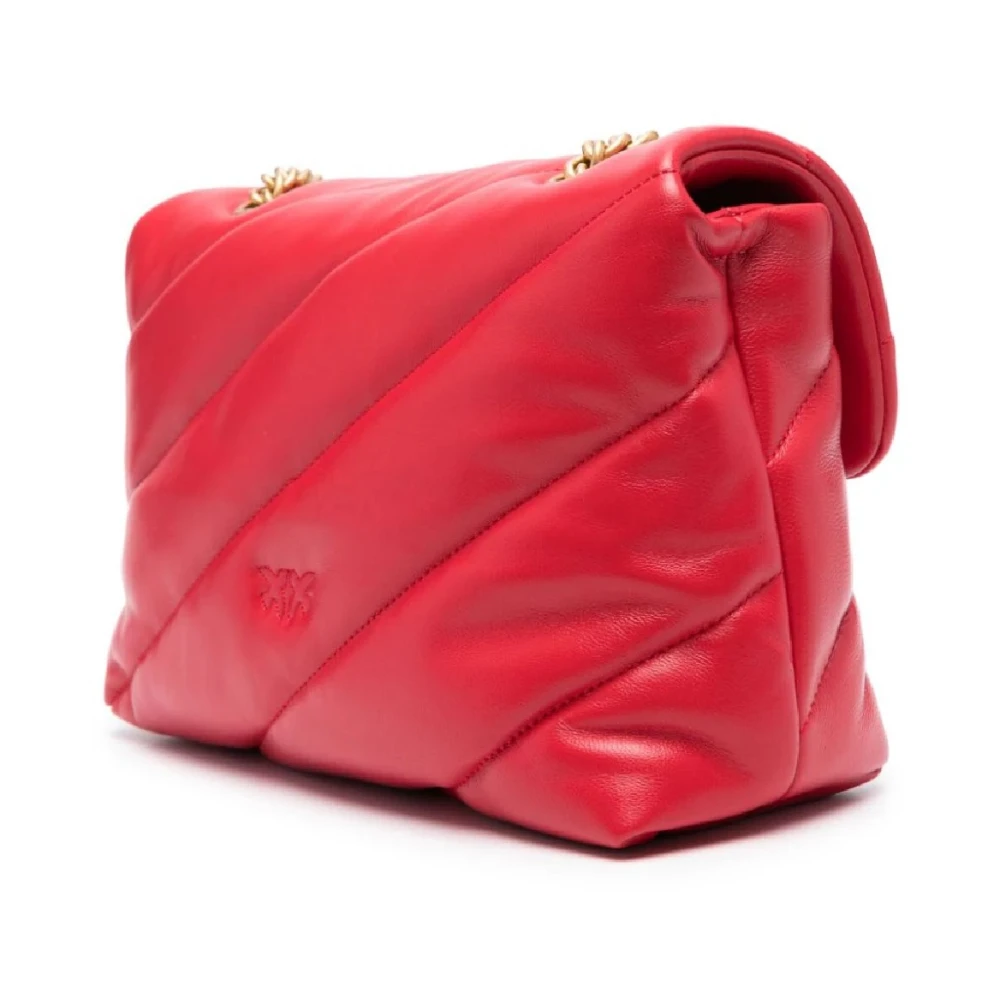 pinko Rode Love Puff Schoudertas Red Dames