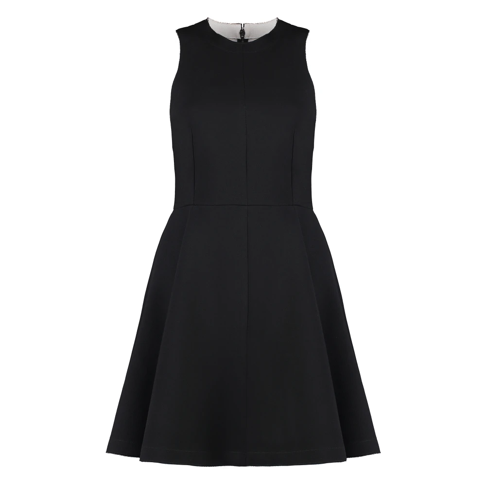 Ami Paris A-lijn wollen jurk Black Dames