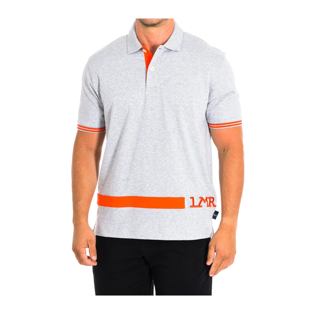 La Martina Men's Gray Short Sleeve Polo Shirt - Polo Shirts - S - Tops