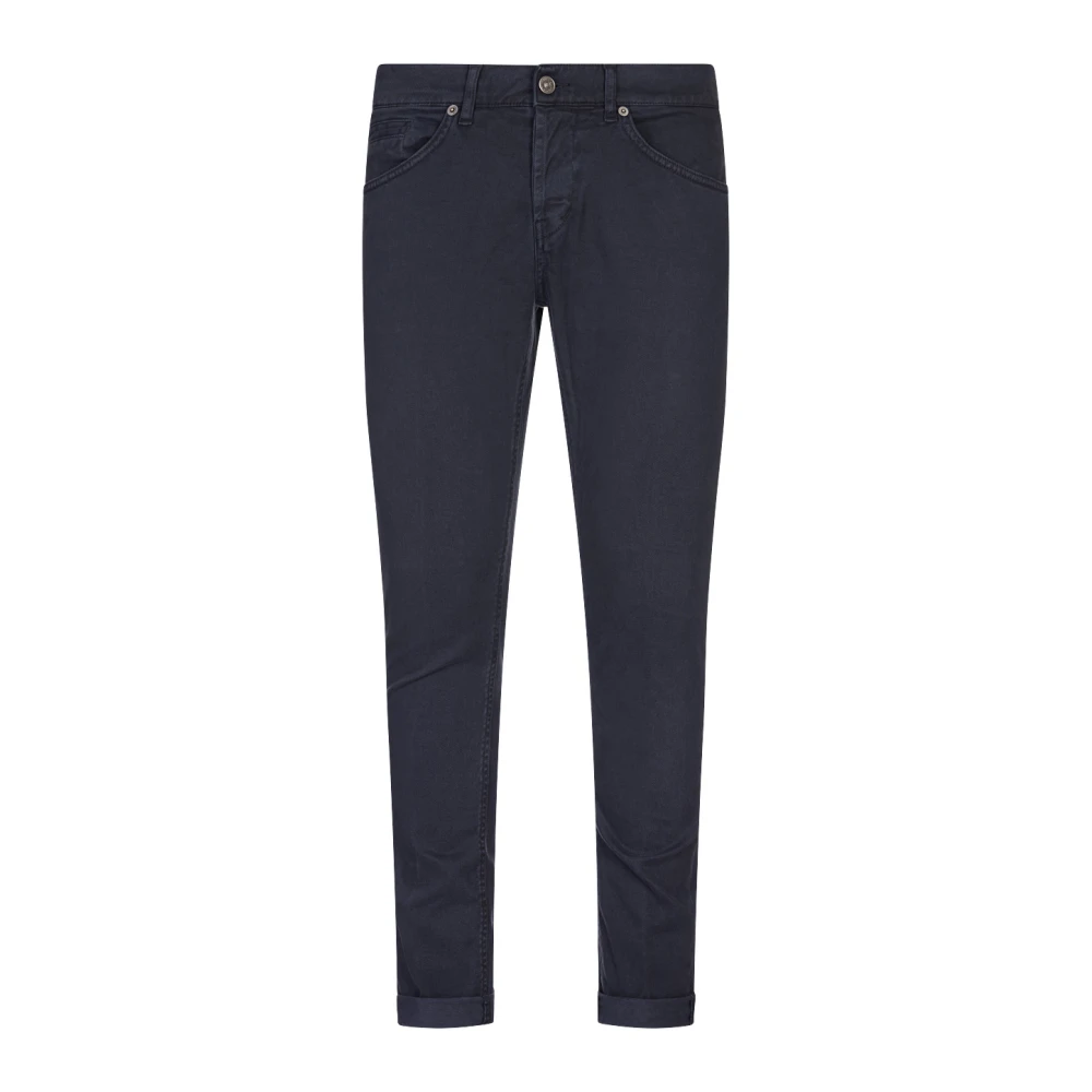 Dondup Blauwe Skinny Fit Five-Pocket Broek Blue Heren