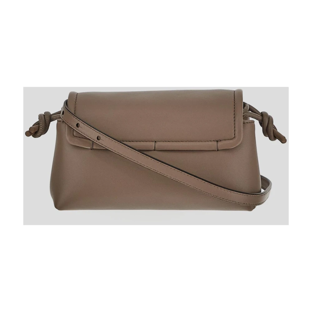 Valentino Garavani Leren Mini Tas Beige Dames