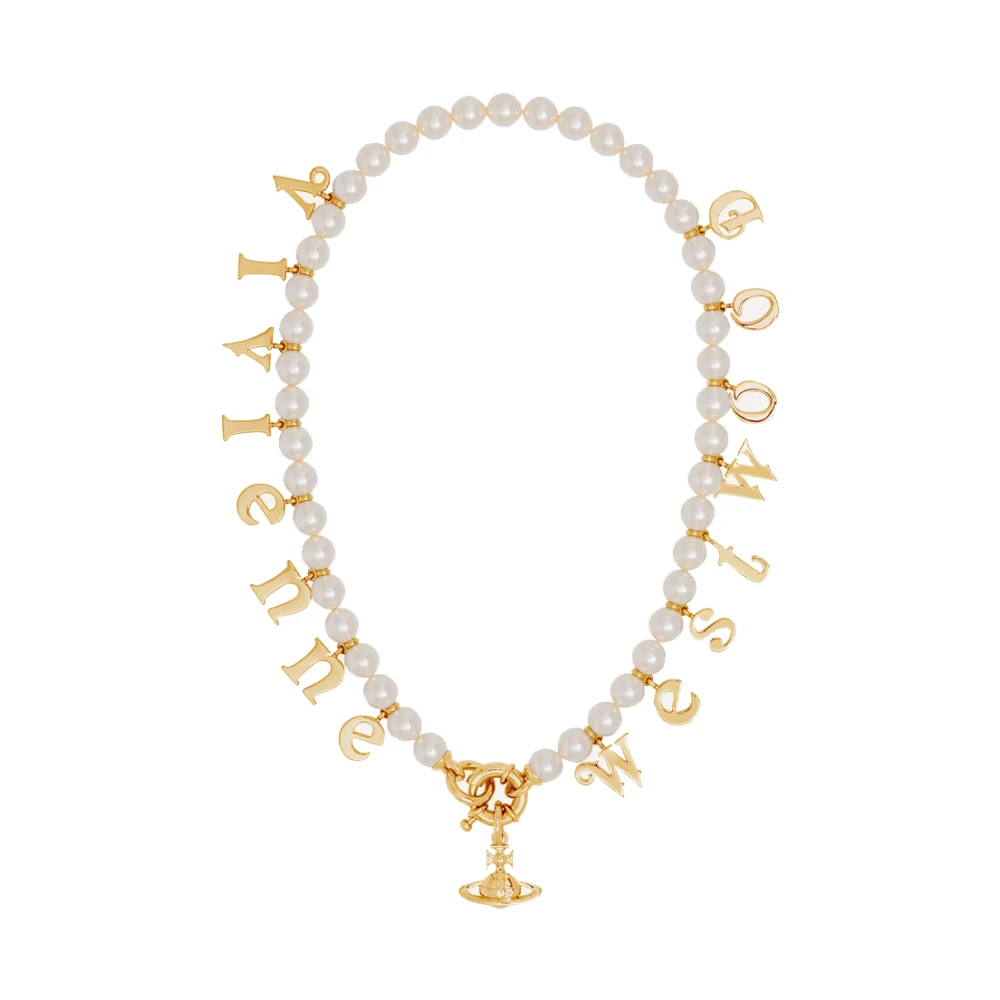 Vivienne Westwood White Necklaces, Female, One Size, Leanne Necklace