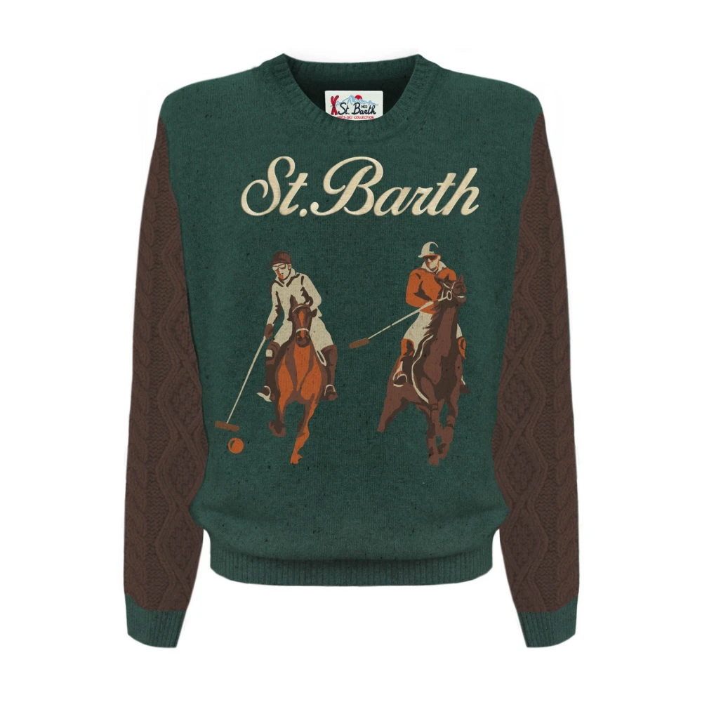 MC2 Saint Barth Her0001 10838E.horse Sweaters Green Heren
