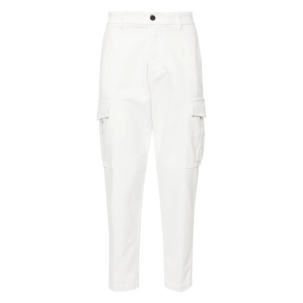 Eleventy Cargo Broek met Zakken White Heren