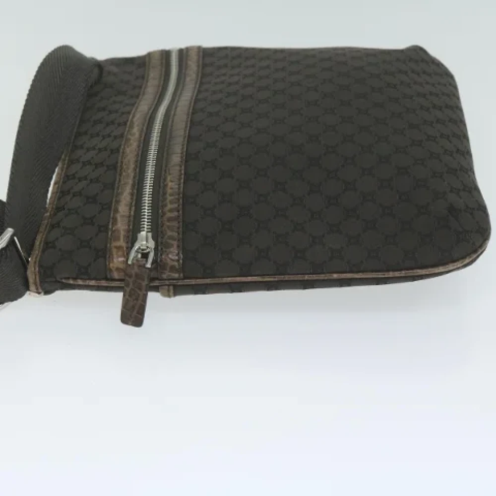 Celine Vintage Pre-owned Canvas shoulder-bags Brown Dames