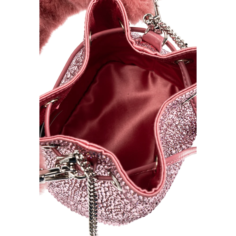 Versace Crystal La Medusa Mini bucket tas Pink Dames