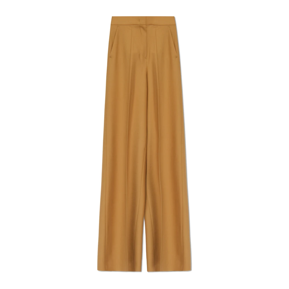 Max Mara Geplooide broek Senna Brown Dames