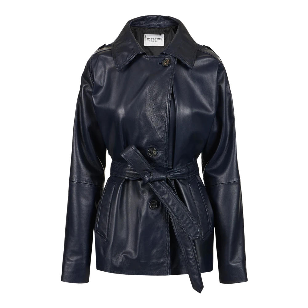 Jackets > Leather Jackets - - Iceberg - Modalova