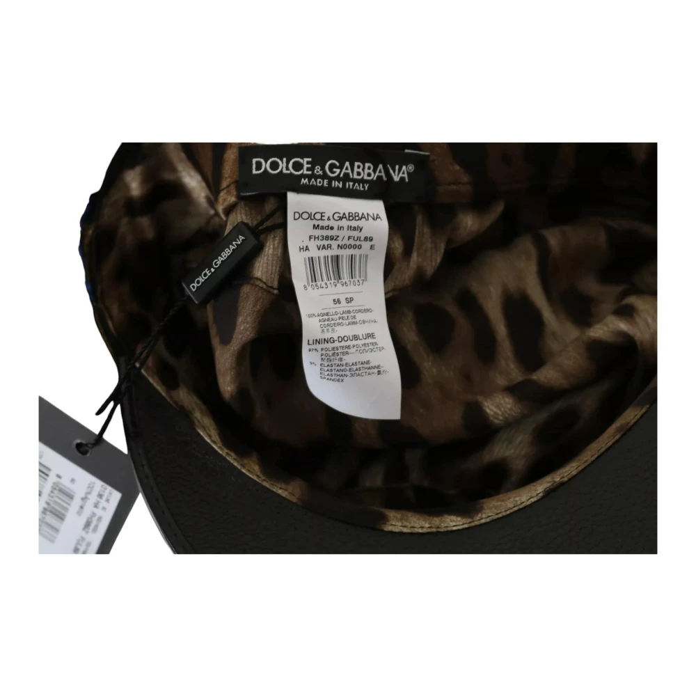 Dolce & Gabbana Kristal Kralen Gouden Lint Fiddler Pet Black Dames