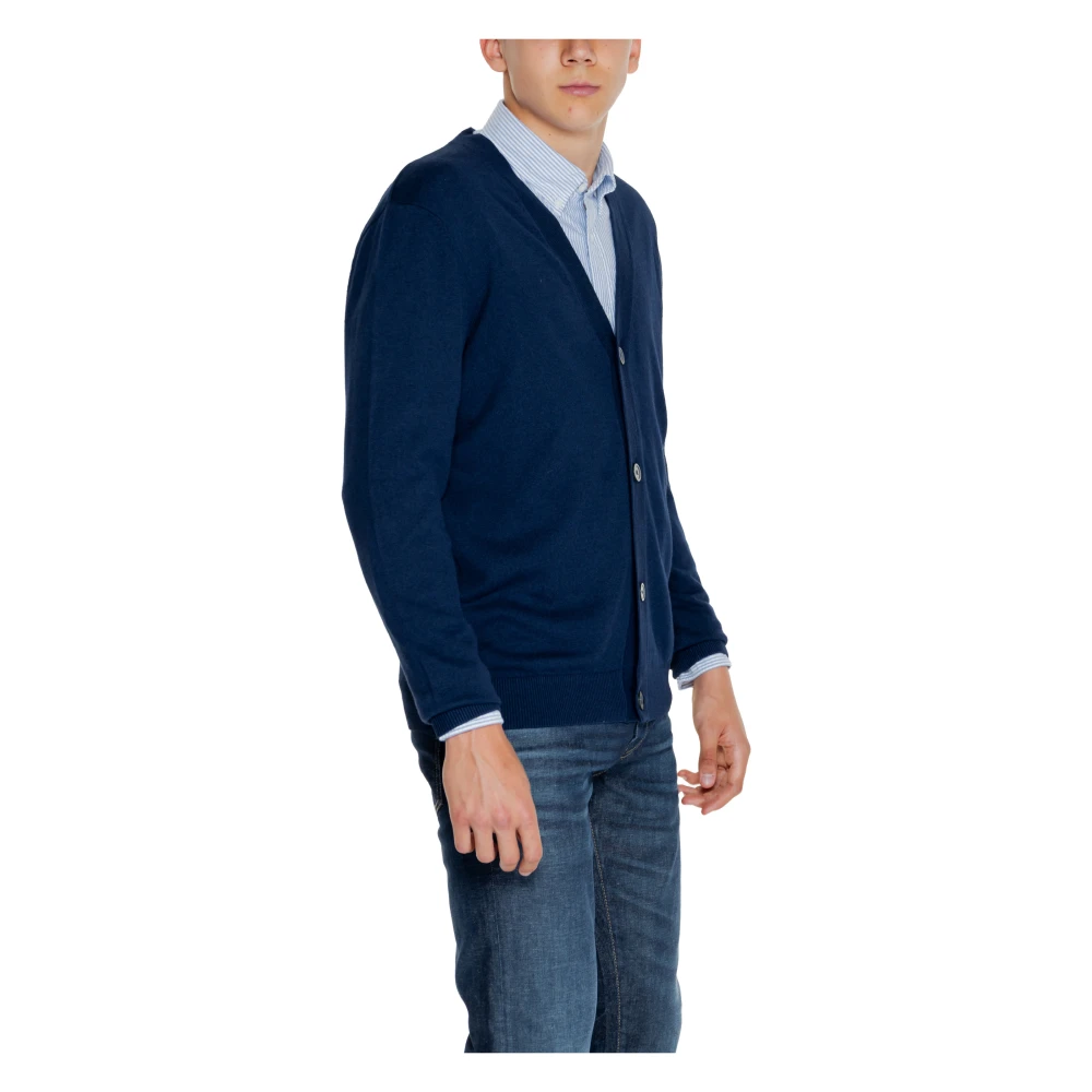 jack & jones Gebreide knoopvest Herfst Winter Collectie Black Heren