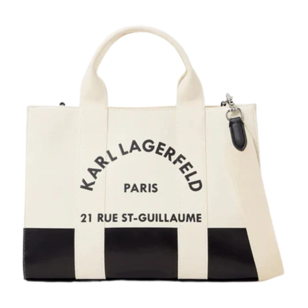 Karl Lagerfeld White Rue St-Guillaume Medium Tote - Female - Shopping Bags - One Size - Bags