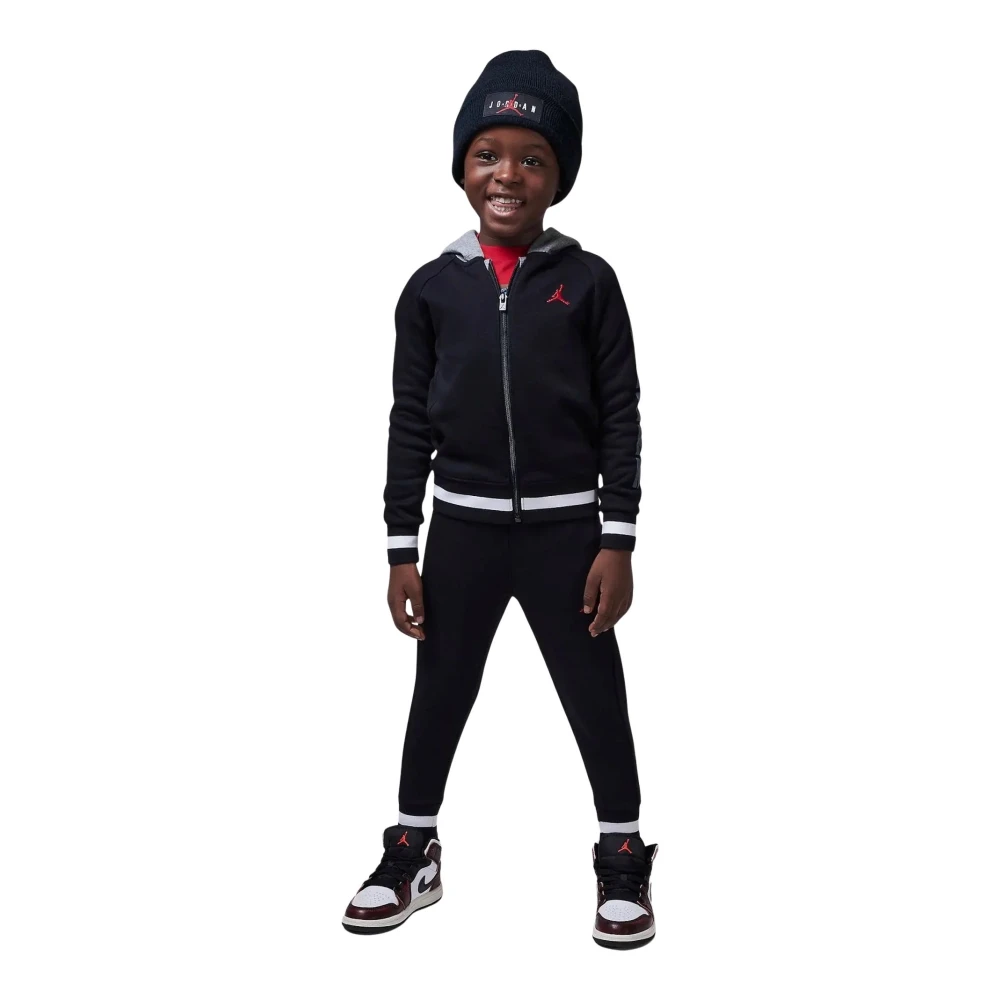 Jordan Svart Barn Tracksuit Jacka Byxor Black, Pojke