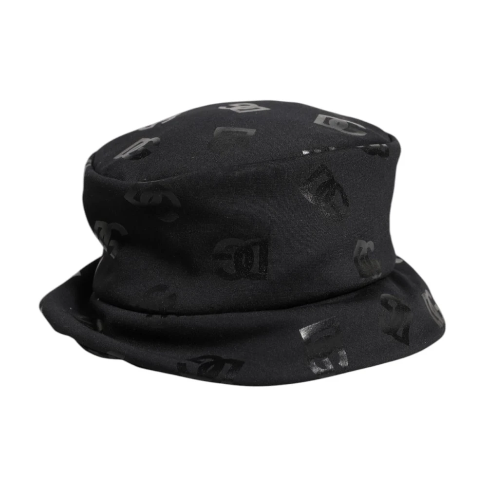 Dolce & Gabbana Women's Black Luxury Monogram Bucket Hat In
