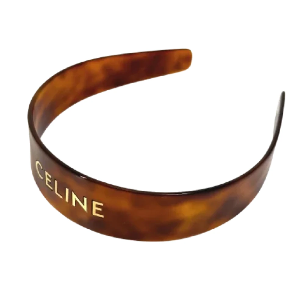 Celine Vintage Pre-owned Fabric hair-accessories Brown Dames