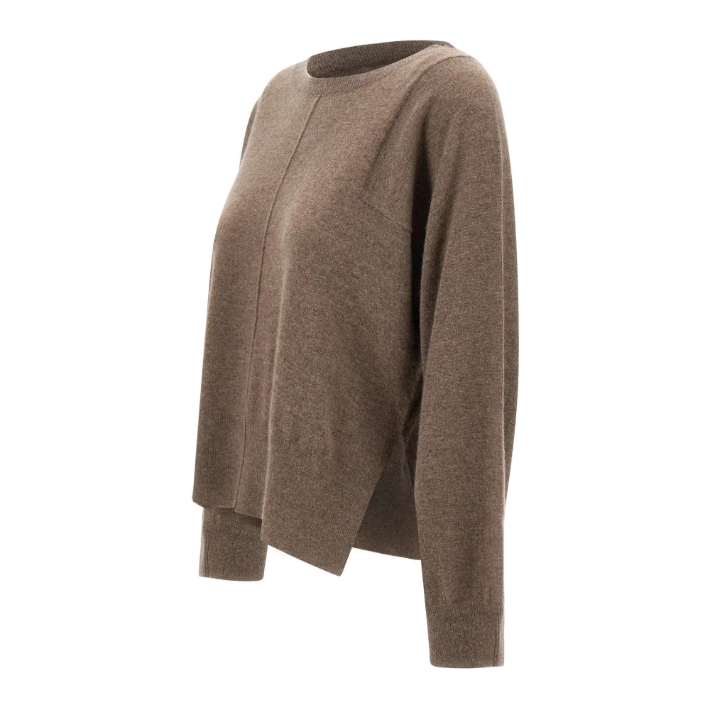 Notshy Kasjmier Crew Neck Sweater Bruin Brown Dames