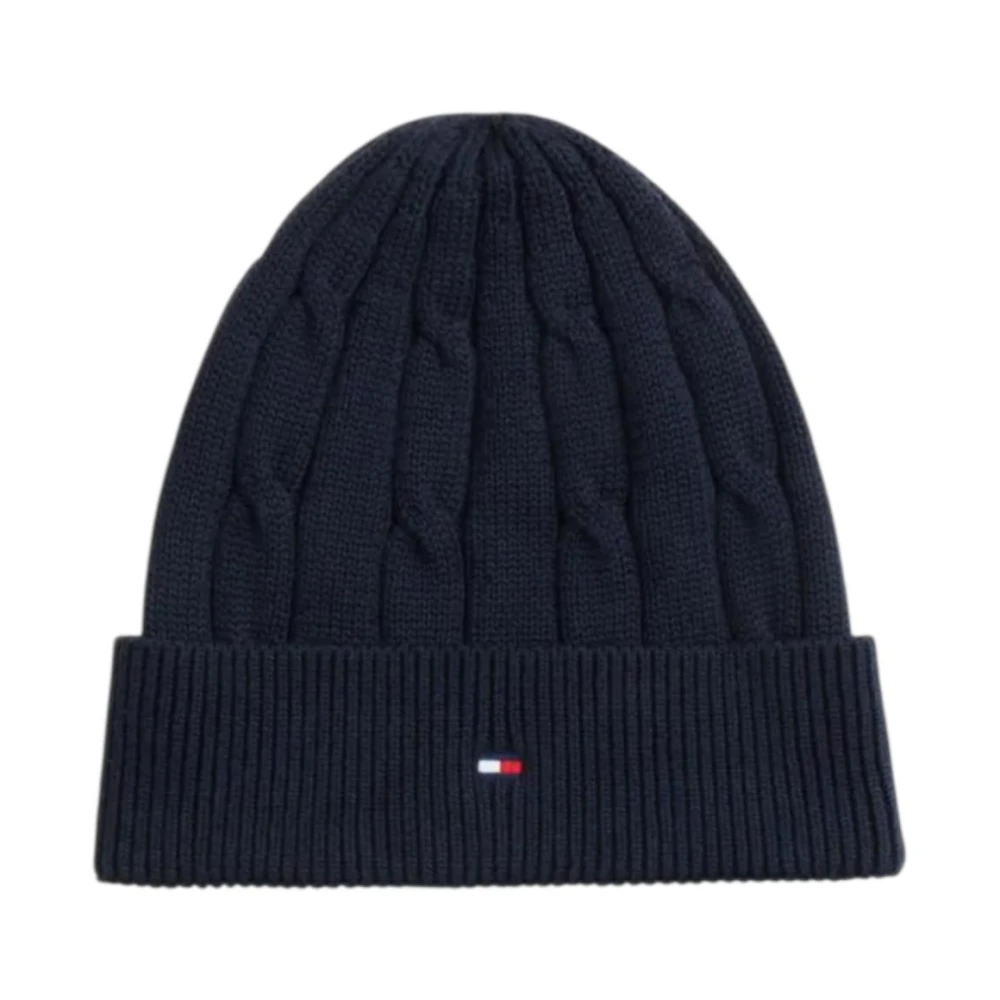 Tommy Hilfiger Essential Cable Beanie - Male - Accessories - Blue - L/Xl - Accessories - Image 2