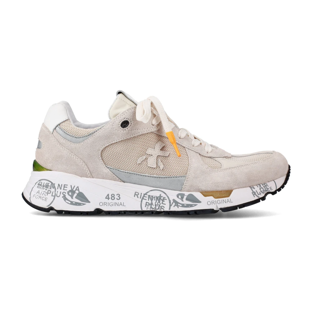 Premiata Sneaker Mase Suède Leer Heren Schoenen Beige