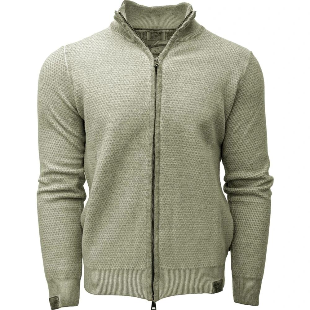 BOB Groene Cashmere Touch Cardigan Green Heren