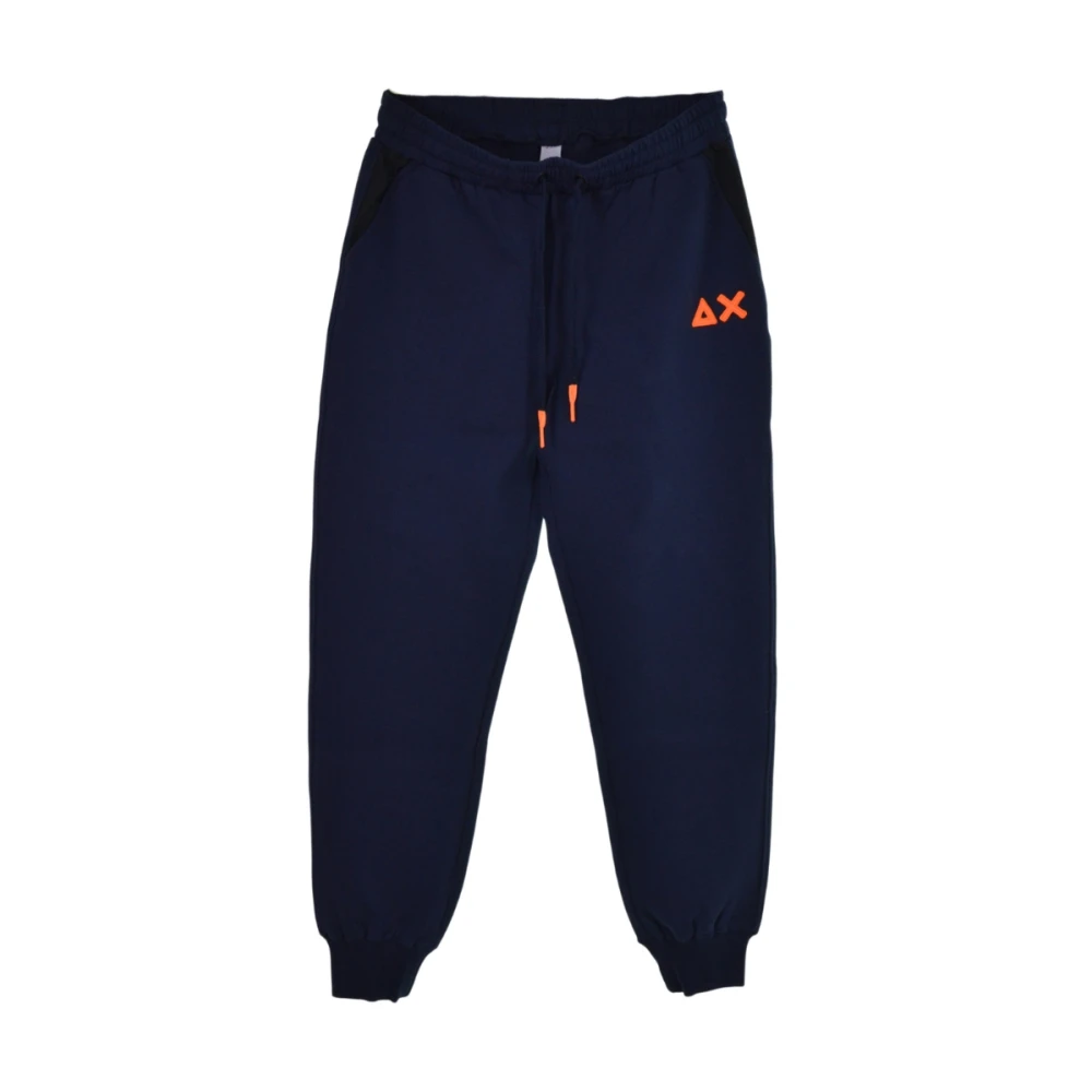 Sun68 Blauwe Casual Broek Blue Heren