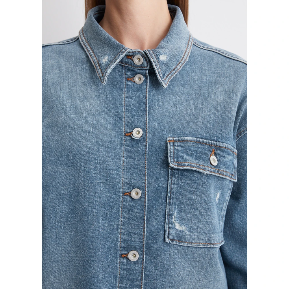 Marc O'Polo Relaxed denim overshirt Blue Dames