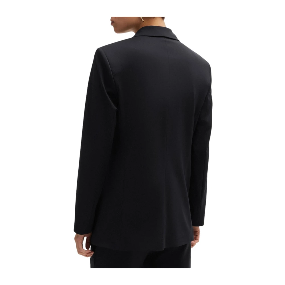 Boss Zwarte Americana Jupa Jas Black Dames