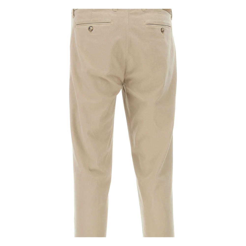 Re-Hash Beige Chinos Broek Zand Katoen Blend Beige Heren