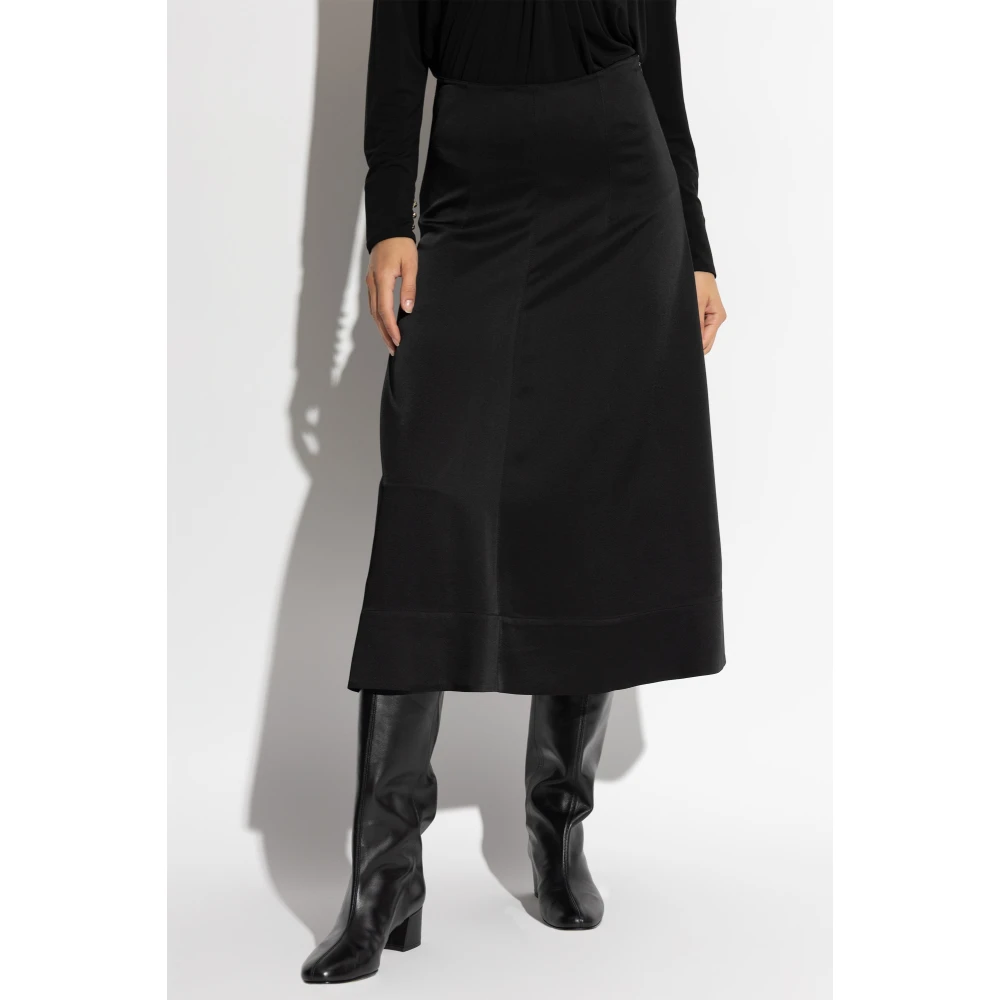 Lanvin Satijnen Rok Black Dames