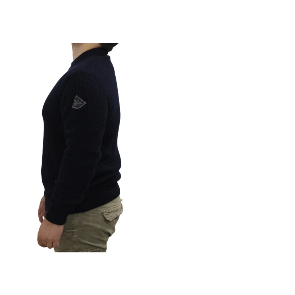 Roy Roger's Trui met Ronde Hals Blue Heren