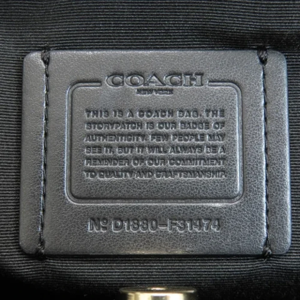Coach Pre-owned Fabric handbags Black Dames