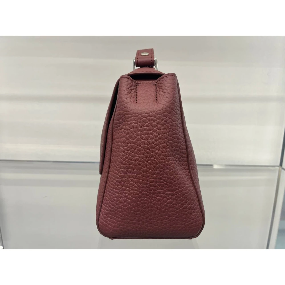 Orciani Zachte Leren Tas Brown Dames