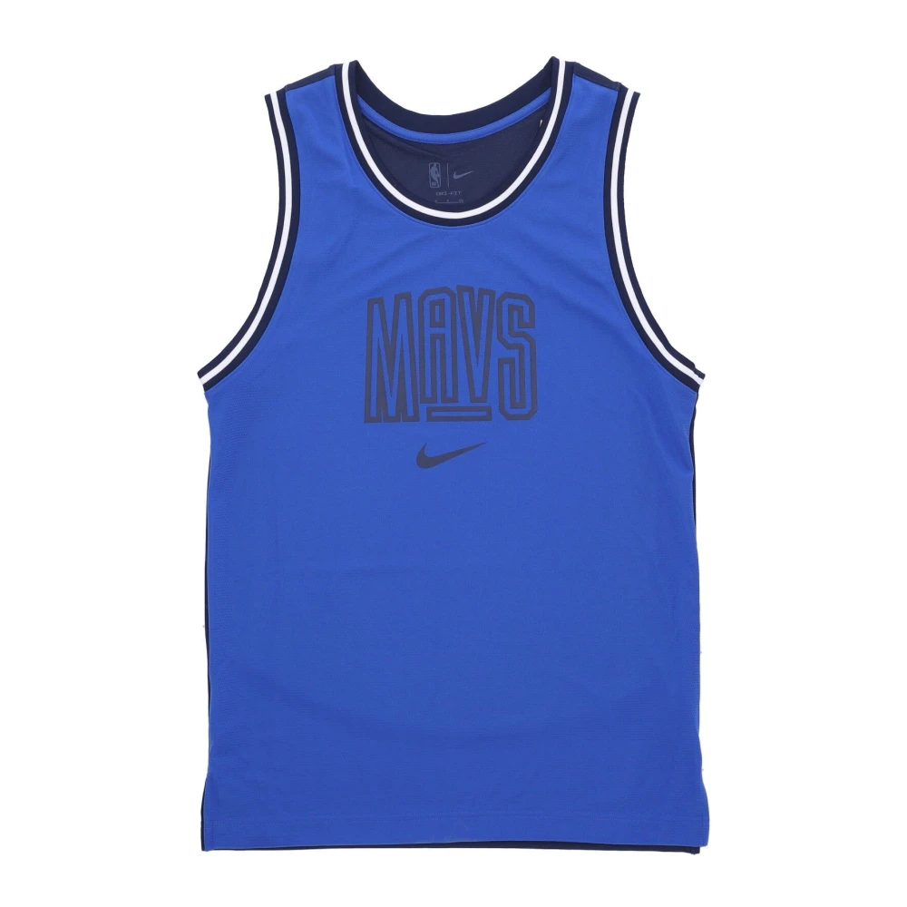 Nike Dallas Mavericks Basketbal Hemd Blue Heren