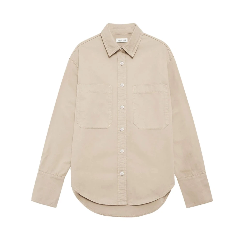 Anine Bing Dante Shirt Beige Dames
