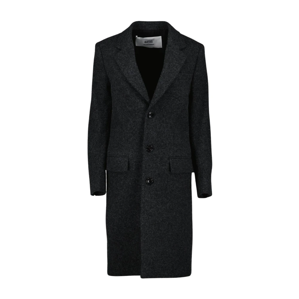 Coats > Single-Breasted Coats - - Ami Paris - Modalova