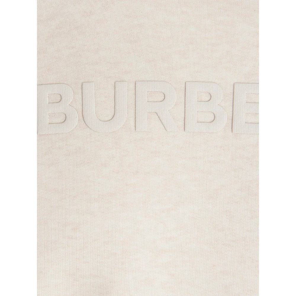 Burberry Crème Sweatshirt Regular Fit Alle Temperaturen 100% Katoen Beige Heren