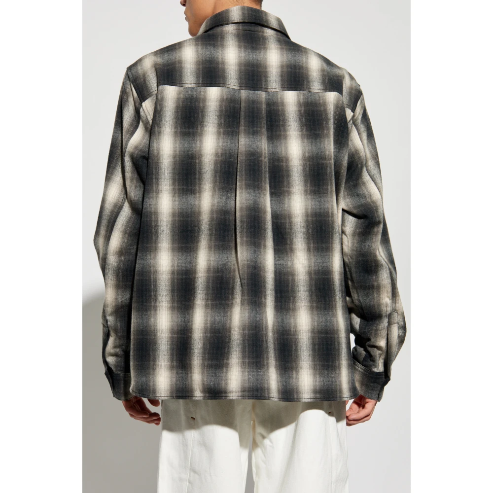 Rhude Geruit Overhemd Gray Heren