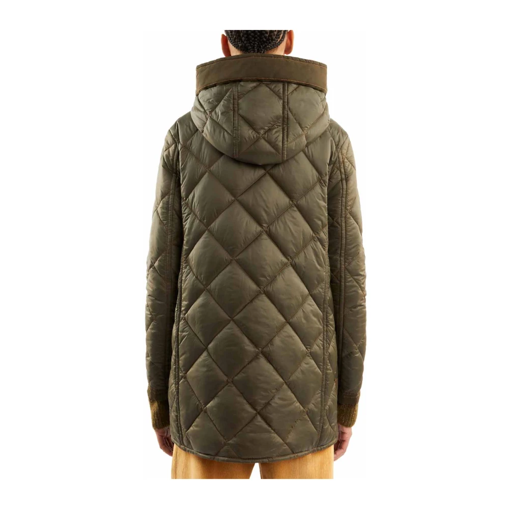 Fay Gewatteerde Militaire Parka Jas Green Dames