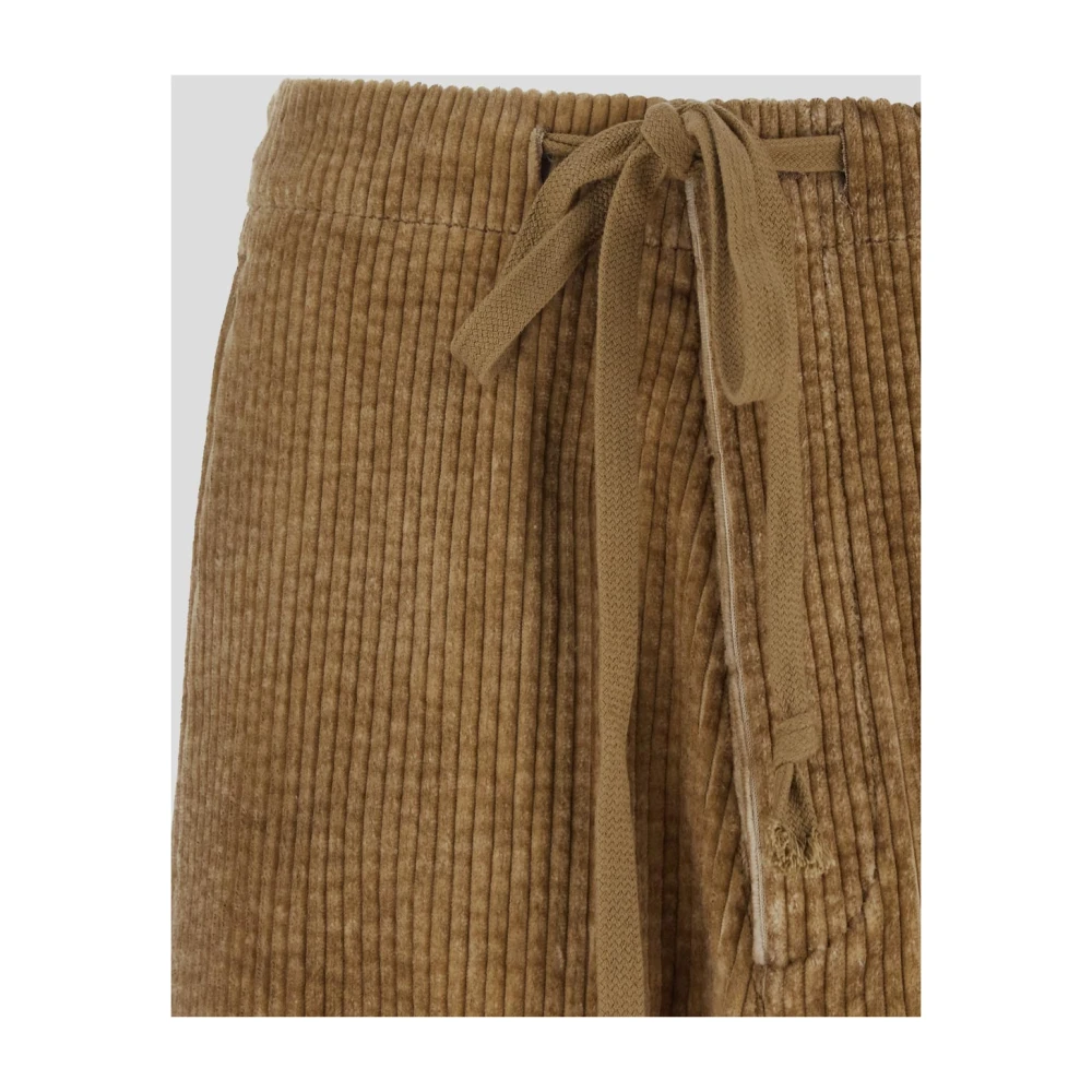 UMA Wang Katoenen Perch Broek Beige Heren
