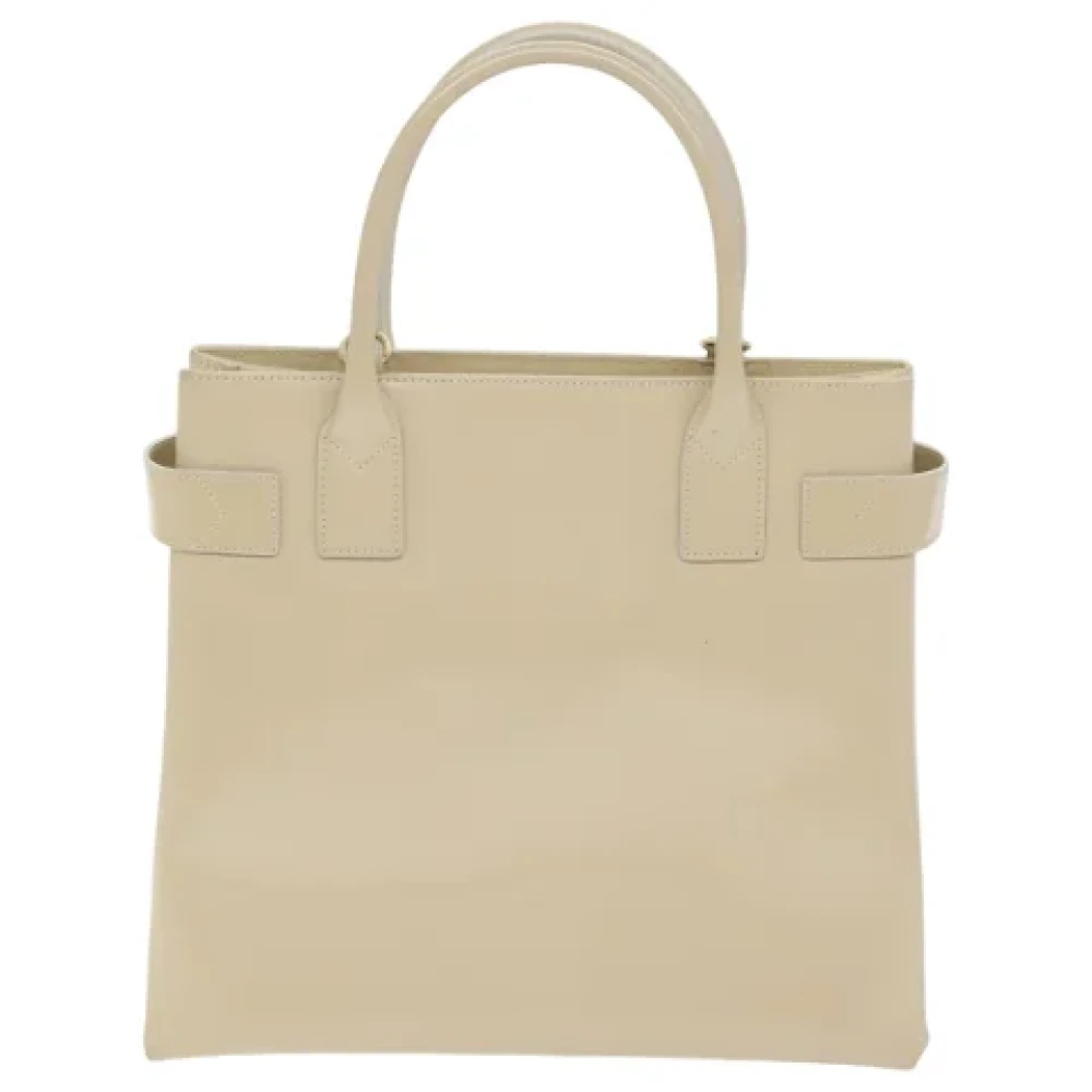 Gucci Vintage Pre-owned Leather handbags Beige Dames