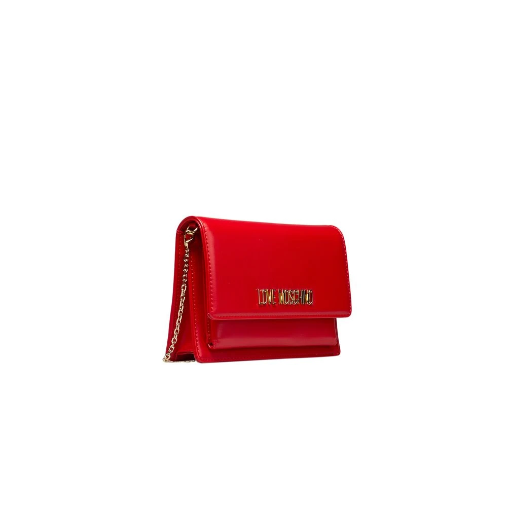 Love Moschino Rode Schoudertas met Ketting Red Dames