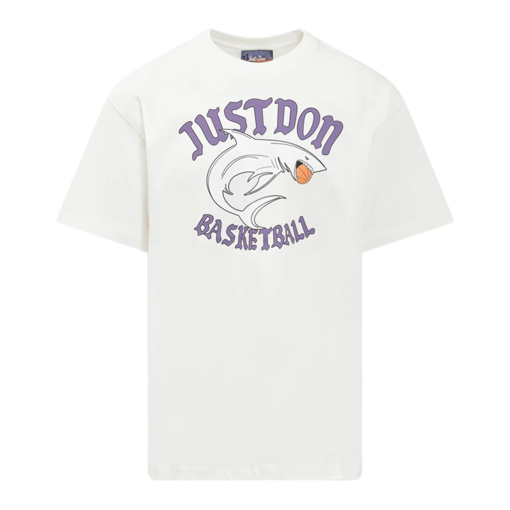 Weißes Baumwoll übergroße T-Shirt - JUST DON - Modalova