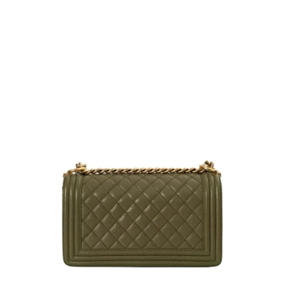 Chanel Vintage Pre-owned Leather chanel-bags Green Dames